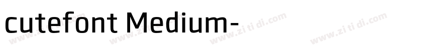 cutefont Medium字体转换